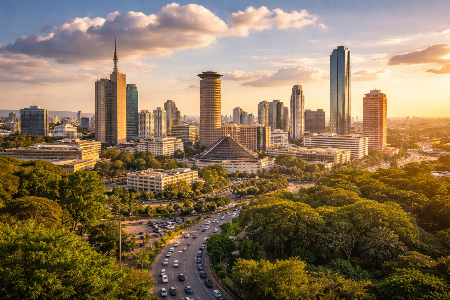 Foreign investment opportunities in Kenya Nairobi skyline business hub
